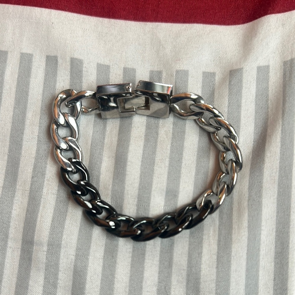 Chunky Silver Chain Bracelet